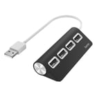 Hub HAMA 4 USB 2.0, 480 Mbit/s preto - 200119 - Hama 00200119