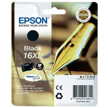 Epson Pen and crossword Tinteiro Preto 16XL Tinta DURABrite Ultra - Epson C13T16314010