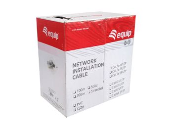 Equipar bobina de cabo de rede Cat.6 U/UTP LSZH / LSOH 305m - Equip EQ404532