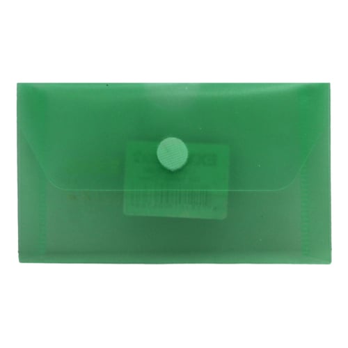 Bolsa Envelope 105x65mm Fecho Velcro Plástico Verde - Outras 1003881