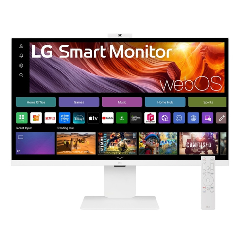 LG SMART MONITOR IPS 32" (31.5) UHD 4K HDMI USB-C COLUNAS WEBCAM HAS PIVOT - LG 32U850SA-W