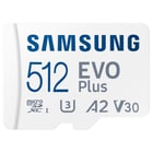 MicroSD SAMSUNG 512GB Evo Plus UHS-I SDHC U1 V10 A1 c/adaptador - Samsung MB-MC512SA/EU