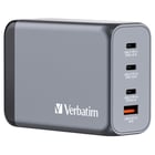 VERBATIM CARREGADOR GAN 240W 3x USB-C (140+100+65W) + 1xUSBA (60W) - Verbatim 32205