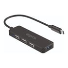 Aprox. hub USB-C com 3x USB 2.0 e 1x USB 3.0 - Velocidade até 5 Gbit/s - Aprox. APPC48V2
