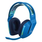 Logitech G733 Auscultadores para jogos DTS 7.1 sem fios com microfone - Tecnologia Lightspeed - Iluminação RGB - Autonomia da bateria até 29h - Microfone amovível - Almofadas almofadadas - Controlos no ouvido - Azul - Logitech 981-000943