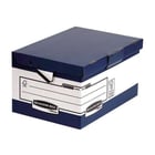 Fellowes Bankers Box Ergo-Stor Maxi File Box com pegas ergonómicas - Tampa fixa - Montagem automática de dobragem rápida - Cartão reciclado com certificação FSC - Fellowes 0048901