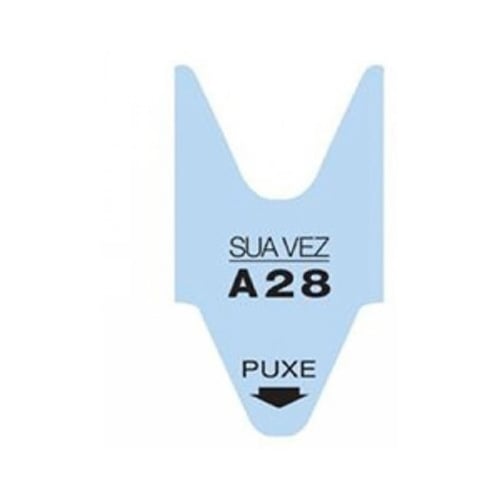 Rolos Senhas Marcação de Vez Cor Azul Rolo 1un (2000un) - Outras 7561011