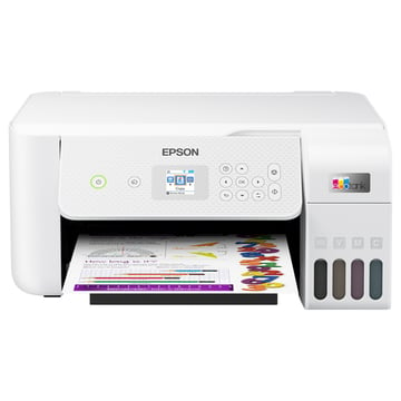 Epson EcoTank ET-2826, Jato de tinta, Impressão a cores, 5760 x 1440 DPI, A4, Impressão directa, Branco - Epson C11CJ66406