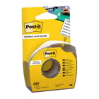 Rolo de fita adesiva para escrita Post-It - 25,4mm x 17,7m - com dispensador - Branco - Post-It PO7100222076