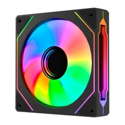 Ventoinha Abysm Gaming Arclight 3.0 120mm com iluminação ARGB - Velocidade máxima 1600rpm - Cor preta. 1600rpm - Cor Preto - Abysm AB311302