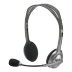 Logitech H110 Auriculares Estereo con Microfono Plegable - Diadema ajustable - Jack 3.5mm - Cable de 1.80m - Color Gris - Logitech 981-000271