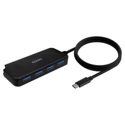 Concentrador USB 3.1 USB-C da Aisens - USB-C/M-4XT Tipo A/H - 60 cm - Preto - Aisens A109-0716