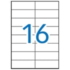 Apli Etiquetas Azuis Permanentes 105,0 x 37,0mm 100 Folhas - APLI 205626