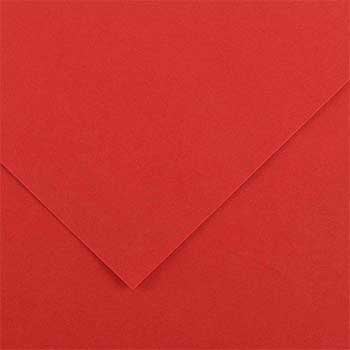 Cartolina 50x65cm Vermelho 185g 1 Folha Canson - Canson 17240228