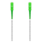 Cabo de fibra óptica Aisens G657A2 3.0 9/125 SMF Simplex CPR Dca LSZH - SC/APC-SC/APC - 15M - Cor branca - Aisens A152-0499