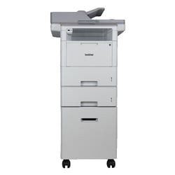 Impressora multifunções laser monocromático de alta produtividade, com frente e verso automático 3 em 1, rede cablada e WiFi, 2 bandejas de 520 folhas e base com arrumação - Brother DCP-L6600DWTZ