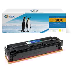 G&G Canon 054H/045H Amarelo Cartucho de Toner Compatível, 2.500 Páginas - Toner Compatível 3025C002/3021C002/1243C002/1239C002