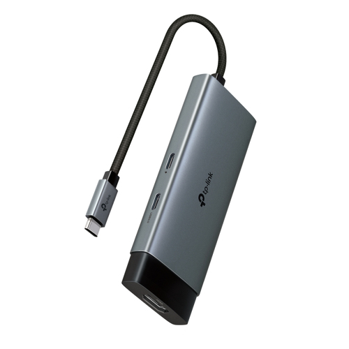 TP-LINK HUB USB-C 5 em 1 ( HDMI + 2 X USB + 2 USB-C ) DP 100W - TP-Link UH5020C