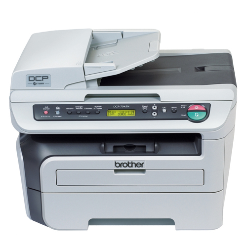 Brother DCP-7045N, Laser, Impressão a preto e branco, 2400 x 600 DPI, Fotocopiadora a preto e branco, A4, Preto, Branco - Brother DCP7045N