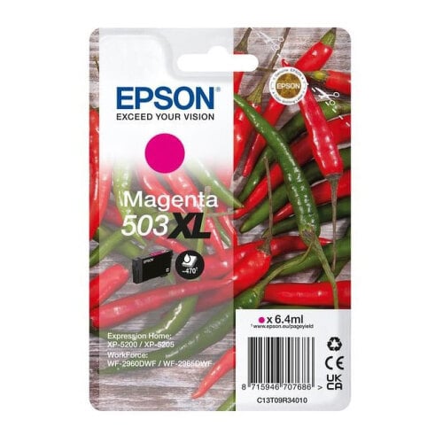 EPSON TINTEIRO MAGENTA 503XL XP5200/05/WF2960/65 - Epson C13T09R34020