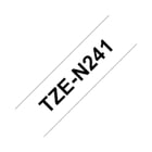 Fita Não Laminada 18mmx8mts Fundo Branco / Texto Preto - Brother BROTZN241