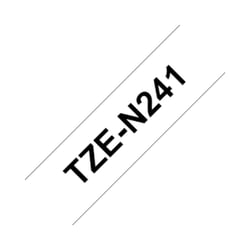 Fita Não Laminada 18mmx8mts Fundo Branco / Texto Preto - Brother BROTZN241