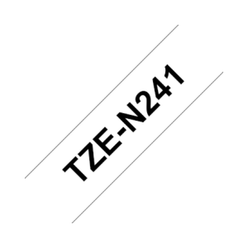 Fita Não Laminada 18mmx8mts Fundo Branco / Texto Preto - Brother BROTZN241