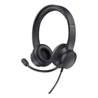 Trust Ayda PC Headset - Banda para a cabeça ajustável - Controlo de volume supra-aural - Microfone duplo - Ficha de áudio de 3,5 mm - Sensibilidade do microfone 95Db - Trust 250537