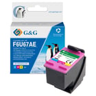 G&G HP 302XL Color Cartucho de Tinta Compatível, - Muestra Nivel de Tinta18 ml - Tinteiro Compatível F6U67AE/F6U65AE