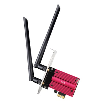 Adaptador de rede PCI-e Cudy WE3000S AX5400 WiFi 6E Tri-Band - Bluetooth 5.2 - 2 antenas externas - Cudy WE3000S