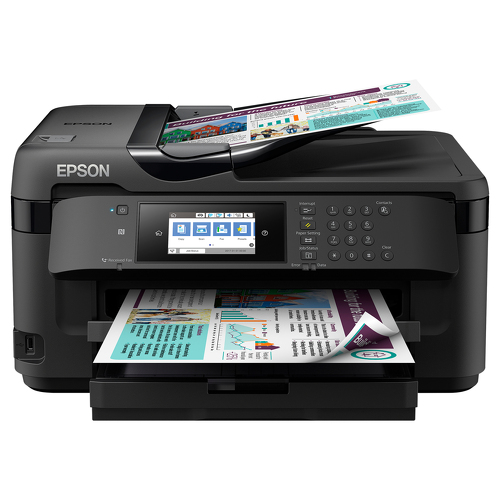 Epson WorkForce WF-7715DWF, Jato de tinta, Impressão a cores, 4800 x 2400 DPI, A3, Impressão directa, Preto - Epson C11CG36414