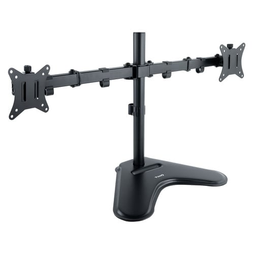 Suporte de mesa Tooq com braços articulados para 2 monitores 17"-32" - Giratório e inclinado - Peso máximo 9kg x braço - VESA 100x100mm - Tooq DB1702TN-B