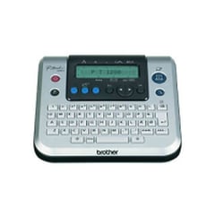 Brother PTouch1280, QWERTY, 10 mm/seg, AAA, Preto, Prateado - Brother PT1280