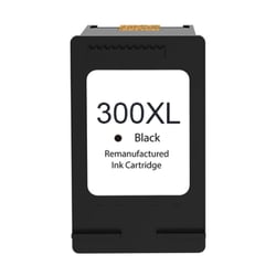 Cartucho de tinta preto remanufaturado HP 300XL - Substitui CC641EE/CC640EE - HP HI-300XLBK