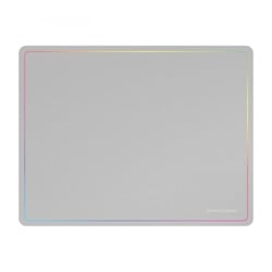 Mars Gaming Alfombrilla Gaming Nanotextil - Deslizamiento Suave - Efecto Rainbow - Base Antideslizante - Alta Durabilidad - Color Blanco - Mars Gaming 296542