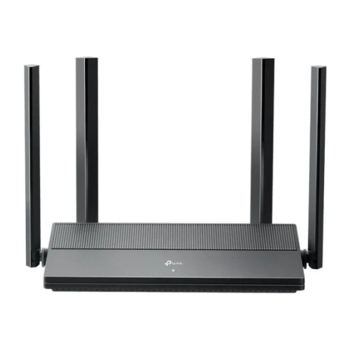TP-Link EX141 Router sem fios AX1500 WiFi 6 Dual Band - 4 portas RJ-45 - MU-MIMO - WPA3 - 4 antenas exteriores - Cor preta - TP-Link 305687