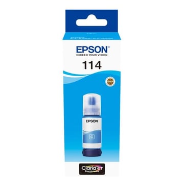 Frasco de tinta pigmentada Epson 114 ciano original - C13T07B240 - Epson C13T07B240