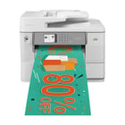 Impressora multifunções profissional de tinta A3, com capacidade de impressão em grande formato, WiFi, frente e verso até A3 em todas as funções e tinteiros XL muito económicos - Brother MFC-J6959DW