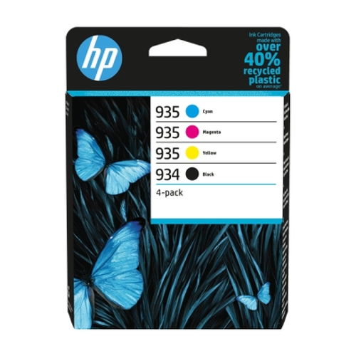 Pacote de 4 cartuchos de tinta originais HP 934 + 935 - 6ZC72AE - HP 6ZC72AE