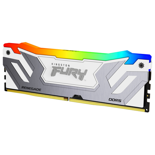 KINGSTON MEM 24GB 8400MT/s DDR5 CL40 CUDIMM FURY RENEGADE RGB WHITE XMP - Kingston KF584CU40RWA-24