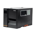 Impressora industrial de etiquetas de transferência térmica e tecnologia térmica direta com uma resolução de 203ppp e ribbon de 600m. Visor LCD a cores, grande conectividade e design robusto para ambientes de alta produção - Brother TJ-4420TN