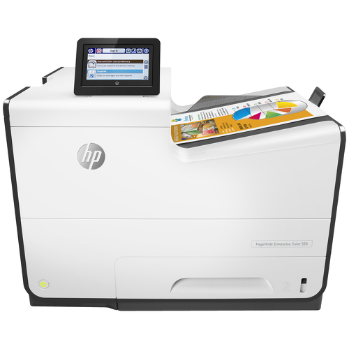 HP PageWide Enterprise Color 556dn, Cor, 2400 x 1200 DPI, 4, A4, 80000 páginas por mês, 50 ppm - HP G1W46AB19