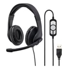 Auscultadores HAMA Headset com micro  "HS-USB300" - 139924 - Hama 00139924