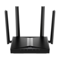 Roteador WiFi Cudy 7 2.5G Dual Band BE3600 - Velocidade de até 1000Mbps - 4 Portas - 4 Antenas Fixas de 5dBi - Tecnologia MU-MIMO - Preto - Cudy WR3600H