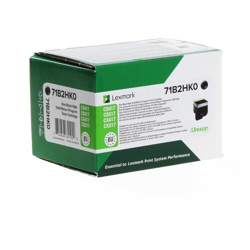 Toner Original Lexmark 71B2HK0 Preto - 71B2HK0 - Lexmark 71B2HK0