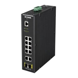 Switch Industrial D-Link 10 Portas Gigabit + 2 SFP - D-Link DIS-200G-12S