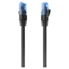 Cabo de rede Aisens RJ45 Cat.6 UTP AWG26 CCA - 30cm - Preto - Aisens 261397