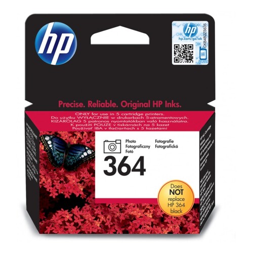 Cartucho de tinta preto fotográfico original HP 364 - CB317EE - HP CB317EE