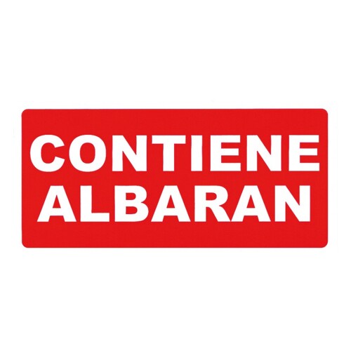 Apli Rolo de 200 Etiquetas Permanentes - Contém Nota de Entrega - Vermelho - APLI 166836