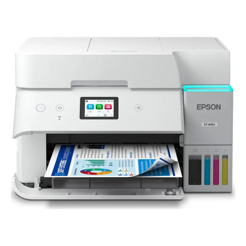Impressora Multifunções Epson Ecotank ET-4956 Multifuncional a jato de tinta A4, 18 ppm (ISO), USB, WLAN - Epson C11CL40403